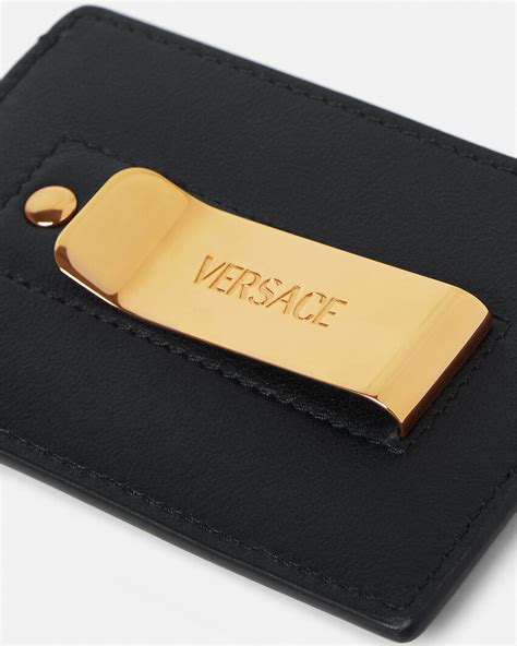 versace collection cardholder|Versace medusa card holder.